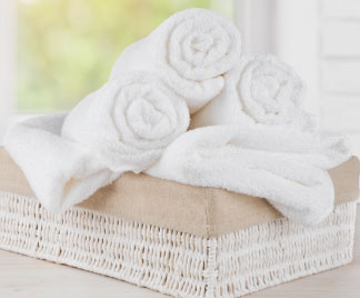 rolled towels